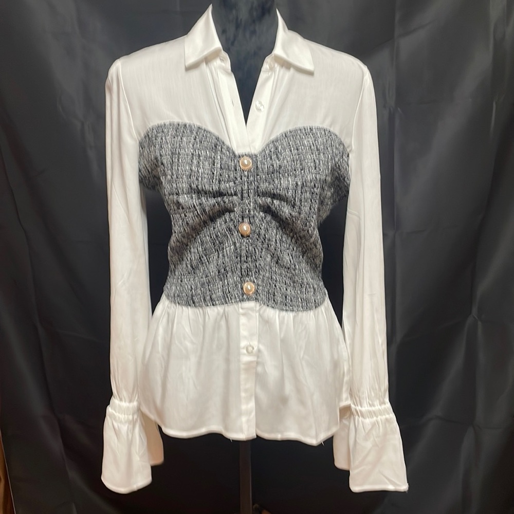 Venus tweed and viscose blouse size 4
